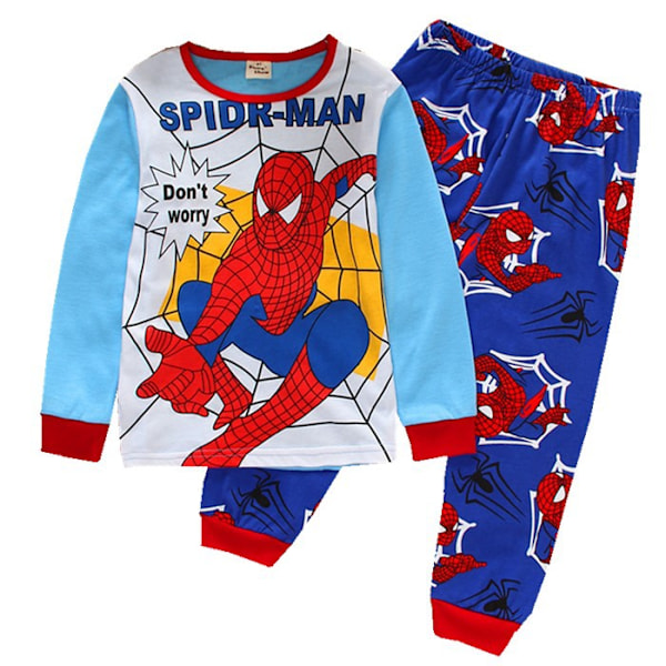 Spider-Man Pyjamas för Små Pojkar Grafisk Långärmad Topp & Byxor Sovkläder Set Hemmakläder Pj's #9 110cm