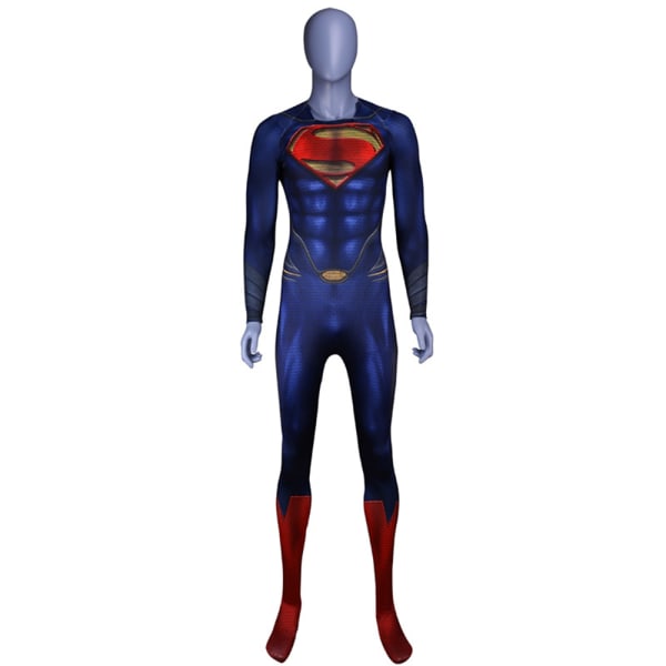 Kostym Cosplay Herrar Superman Superhjälte rollspel jumpsuit XL