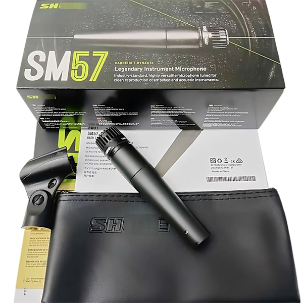 Shure SM57-LC Kardioid Dynamisk Instrumentmikrofon Svart