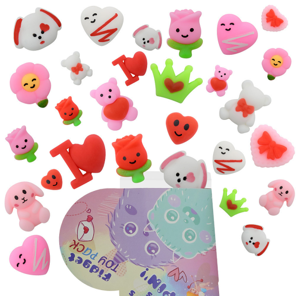 Alla hjärtans dag Fidget Toys Pack Heart Animal DIY Sensory Toys