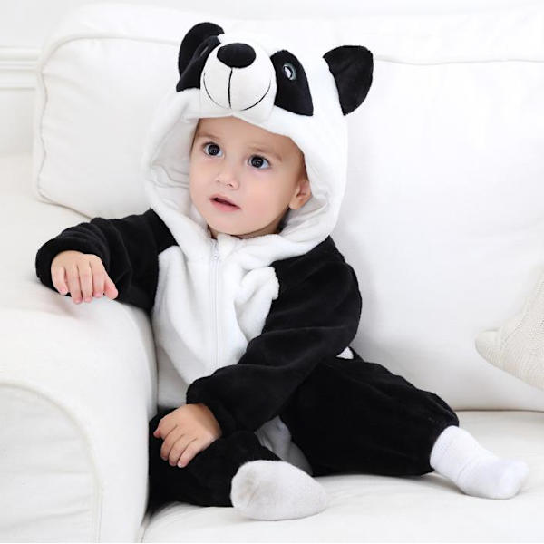Baby Djurhuva Romper Jumpsuit Bodysuit Kläder Vinterkläder D 70cm