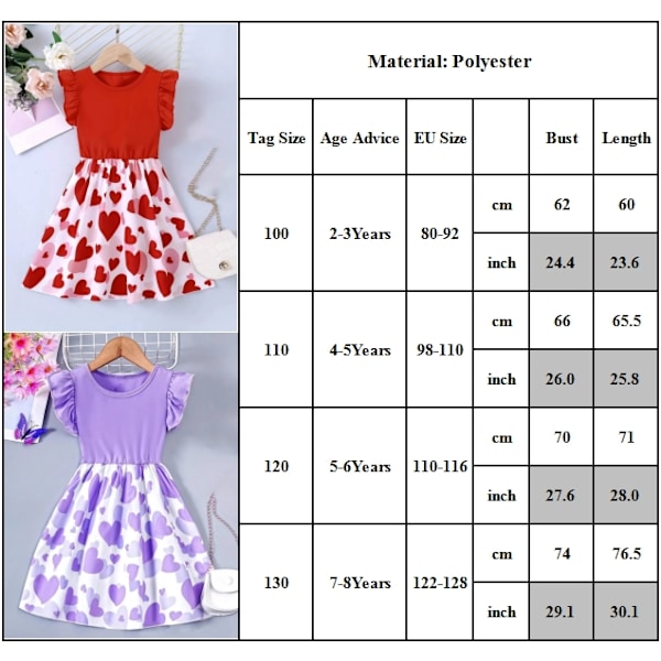 Flickor Barn Prinsessa Ärmlös Blommig Tank Klänning Barn Sommar Semester Fest Sommarklänning Purple 110cm