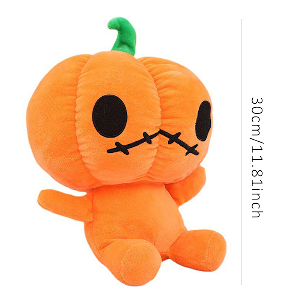 Halloween Söta Pumpa Plyschleksak Jul Fylld Dock Dekoration 30cm