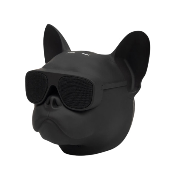 Mini French Bulldog Bluetooth trådlös högtalare subwoofer Sliver