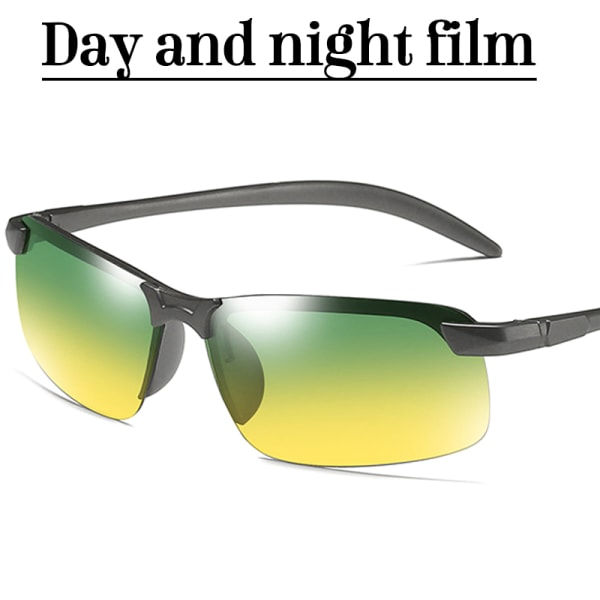 3st Herr Driving Golf Glasögon UV400 Lins PolarizedSolglasögon Grey Frame Green Lenses