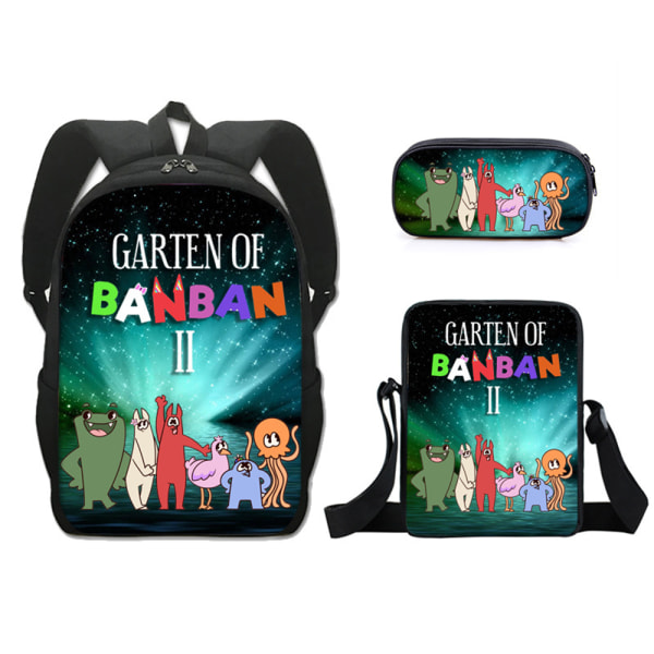 3st Garten Of Banban printed ryggsäck case Satchel Bag Set
