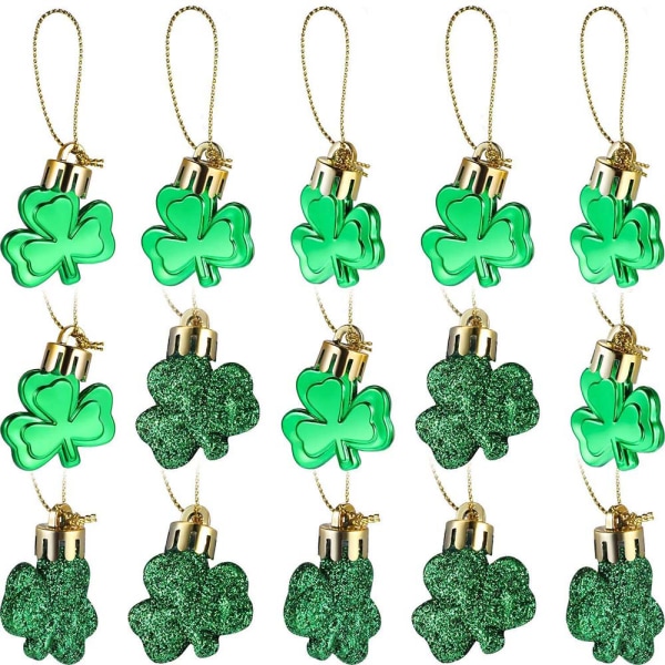 36 st Patricks Day Shamrock Ornament Lyckoklöver Heminredning 36 Pcs