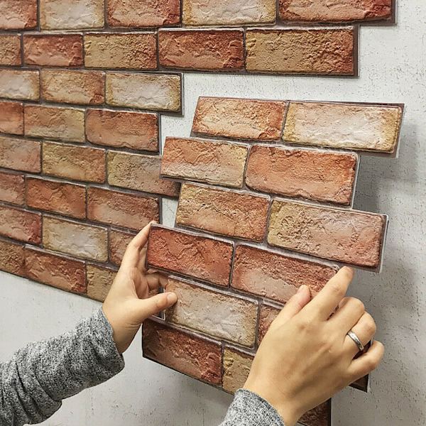 10 st 3D Mosaik Väggdekaler Självhäftande Tapet Heminredning 10 PCS