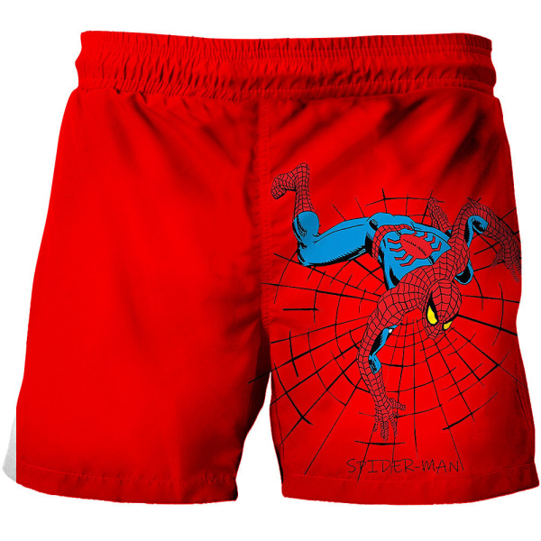 Barn Pojkar Marvel Spiderman simshorts Strandbadkläder Surfpresent D 110cm