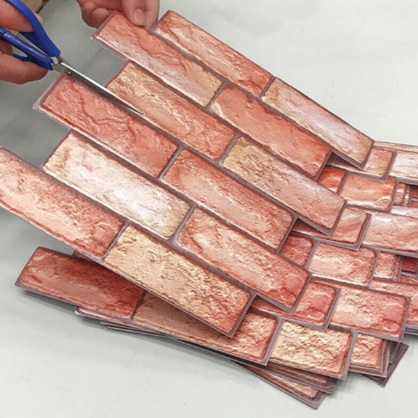 10 st 3D Mosaik Väggdekaler Självhäftande Tapet Heminredning 10 PCS