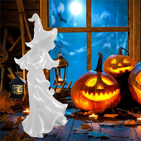 Aave lyhtyineen Noita-aavelamppu Halloween-koristelu rekvisiitta white