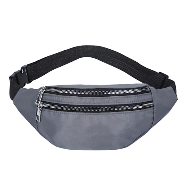 Midjeväsk, Fanny Pack, Pengabälte för Kvinnor och Män grey