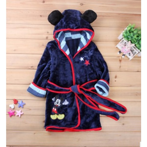Barnpyjamas Flickor Cartoon Sovkläder Pojkar Långärmad Nattkläder Blue Mickey