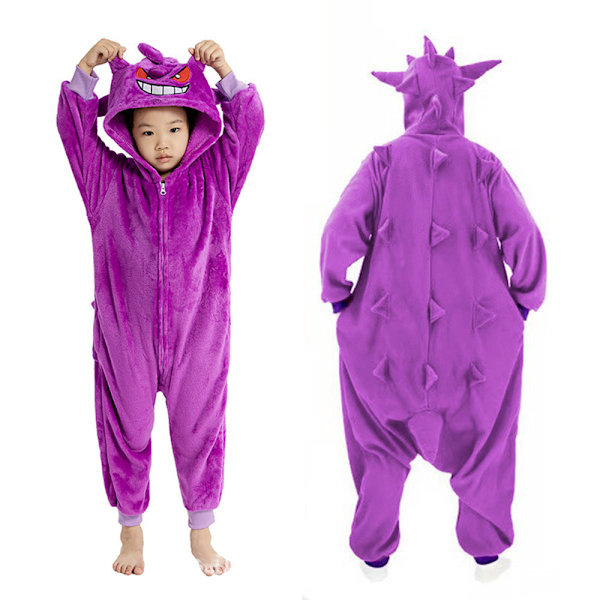 Lasten eläimet sarjakuva haalari fleece kotiasu pyjama 110cm