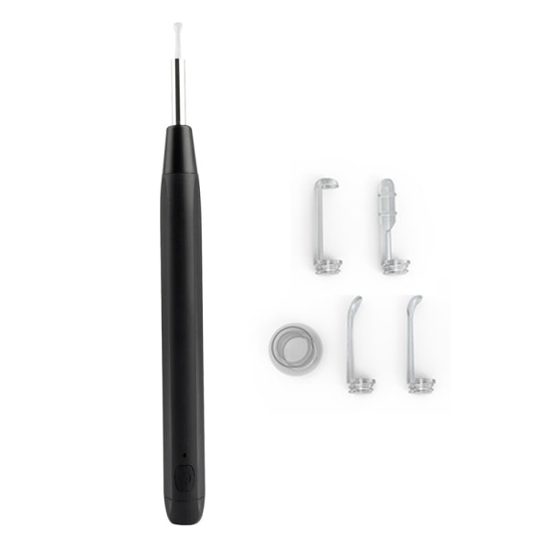 1080P trådlös öronvaxborttagningsverktyg för endoskopsked black