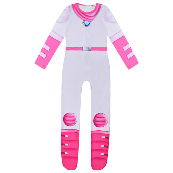 Peach Princess Cosplay Jumpsuit - Födelsedagsfest & Scenkläder 160CM