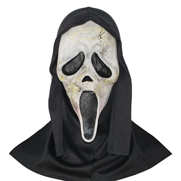 Halloween Mask Scream Ghost Mask Horror Rolig Maskeradrekvisita A