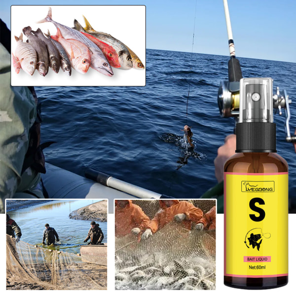 Bete-doftande fisketillsats Spray Lockmedel Bete Vätska 1 PCS