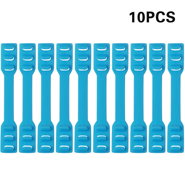 10 st Masköglaförlängare Justerbara Öronkrokband blue 10pcs