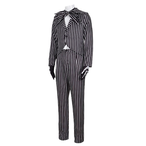 The Nightmare Before Christmas Cosplay Jack Skellington Cosplay Sally Full Herr och Dam Halloween Kostymer XL