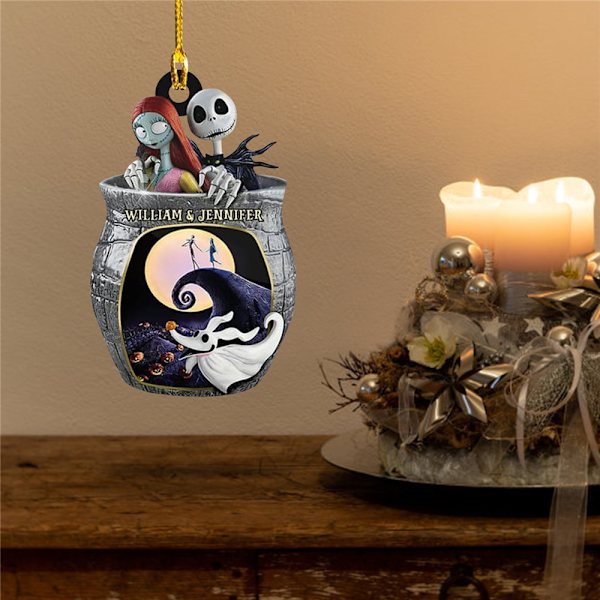 The Nightmare Before Christmas Jack & Sally Hängande Julgranspynt B