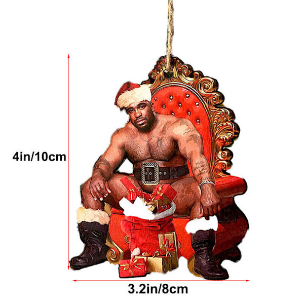 Barry Santa Present Akryl Meme En festlig Mr. Wood Jul A