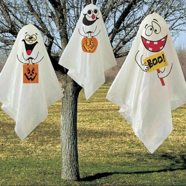 3-pack Halloween Hängande Spöken Hemdekoration Spökfestrekvisita