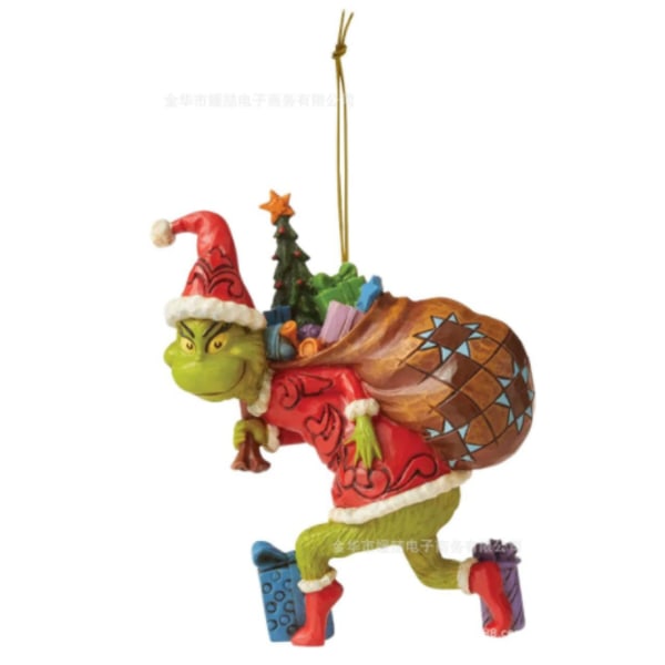 Grinch Julgranshängande Ornament Smycken Heminredning B