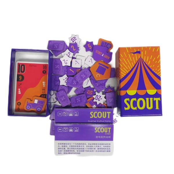 Scout Kortspel Dubbelspråkig Sök Cirkus Scout Poker Bordsspel för en Minnesvärd Kväll 2-5 Spelare