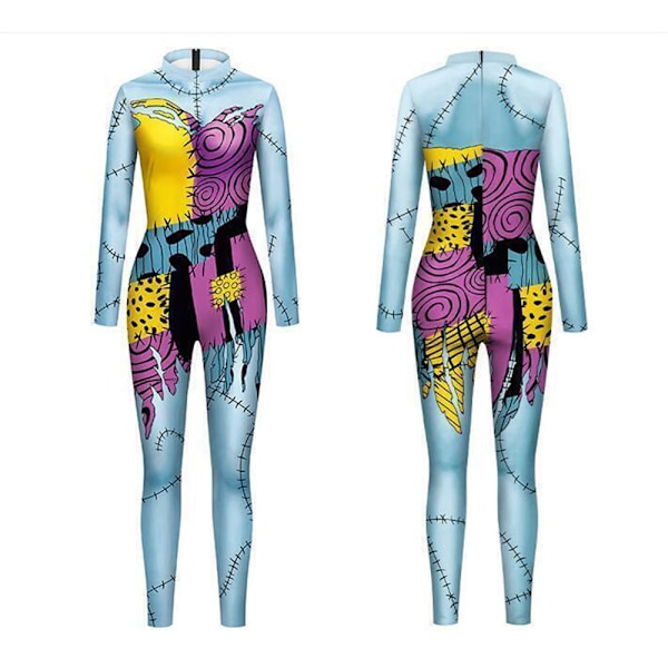 Naisten Halloween Painajainen ennen joulua -bodypuku B XL
