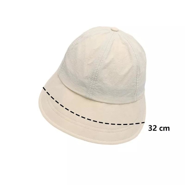Solhatt för kvinnor, UV-skydd för utomhusbruk, bredbrättad solhatt med hästsvansöppning, strandhattvisir för golf, trädgårdsarbete, pool, resor Beige