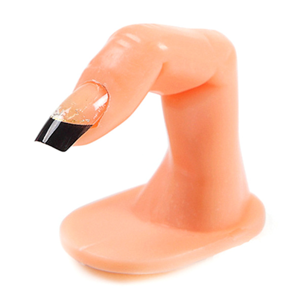 6 st Fake Övningsfingrar Displaymodell Hand Akryl Gel No Naglar 6pcs