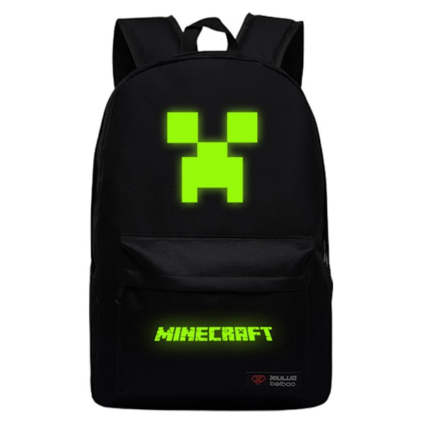 Minecraft Ryggsäck för Barn Flickor Pojkar Skolväska Casual Bokväska Resor Utomhus Ryggsäck Lätt Skolartiklar Gåvor #1