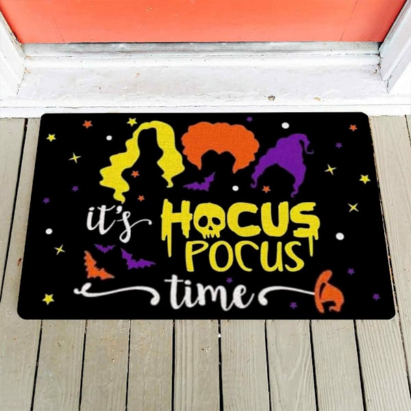 Halloween Dörrmatta Hocus Pocus Dörrmatta Inomhus/Utomhus Entré Golvmattor Hem F