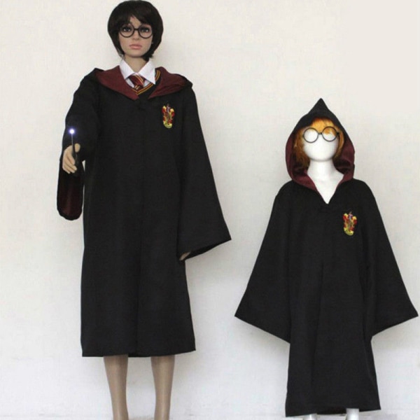 Barn vuxna maskerad Cosplay kostym Harry Potter-serien kappa Adults red