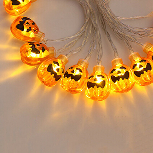 Halloween 80 LED 10M Pumpa String Fairy Lights Lamp Party