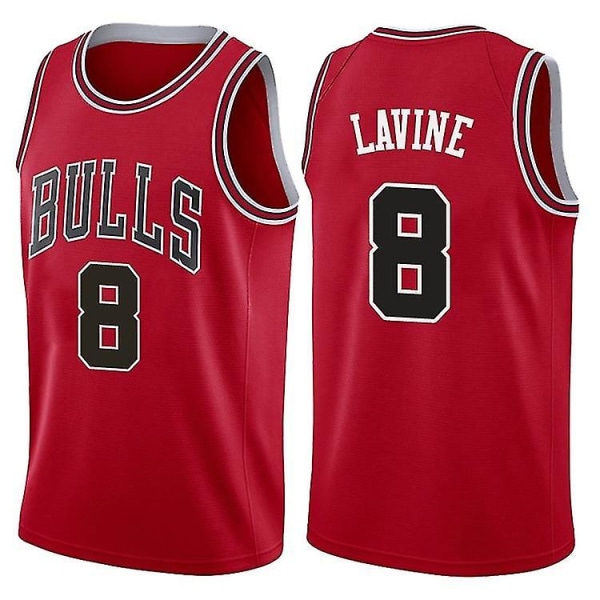 Ny säsong Chicago Bulls Zachary Thomas Lavine baskettröja qd bäst XL