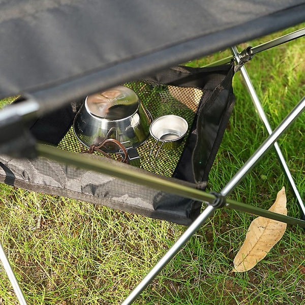 Utomhus fällbart bord Förvaringsnät Bärbar Multipurpose Hängande Mesh Korg För Utomhus Picknick Camping Ny qd best M