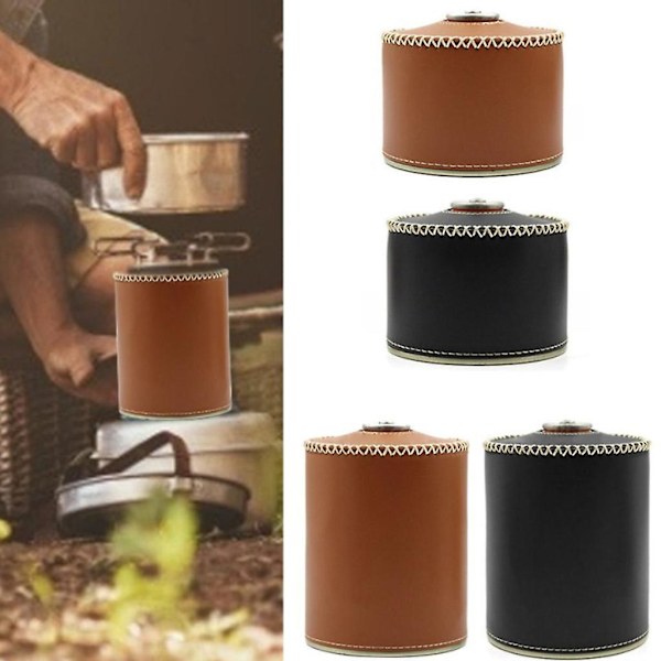 Bränsle Cylinder Matlagning Gas Tank Protector Förvaringsväska För Camping Picknick qd best Black 450g