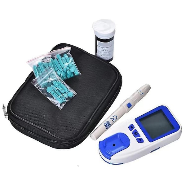 Optisk hemoglobinmätare Analyzer Anemi Monitor för test för Hb och Hct med 25 st testpapper och nål