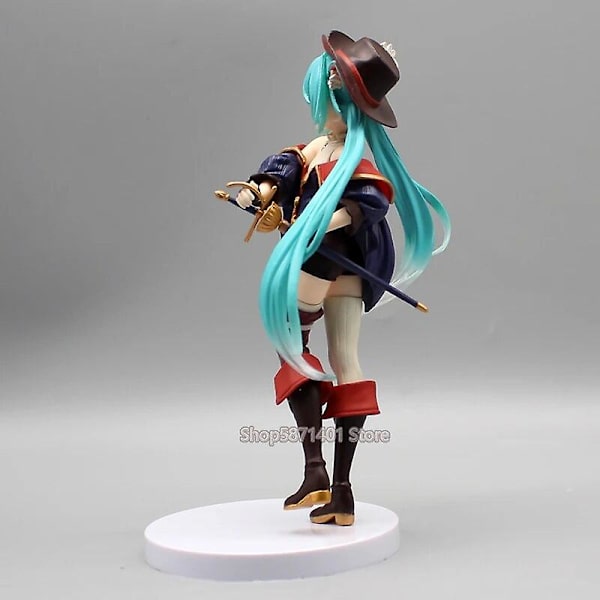 20 cm Anime Hatsune Miku Figurer Puss i stövlar i Fairytale Wonderland Actionfigurer PVC Collection Modell Leksaker Ornament Presenter 20cm without box