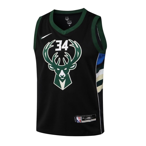 056# Nba Bucks Väst Undertröja Jersey Basket Uniform Set qd bäst L