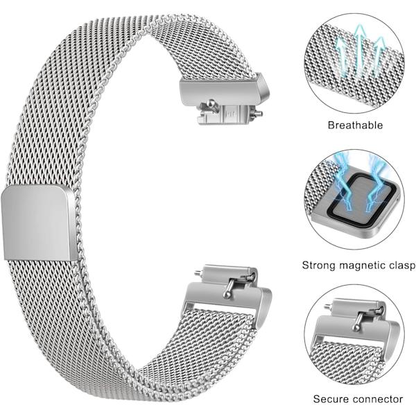 Metallband för Fitbit Inspire 2 & Fitbit Inspire HR & Inspire & qd