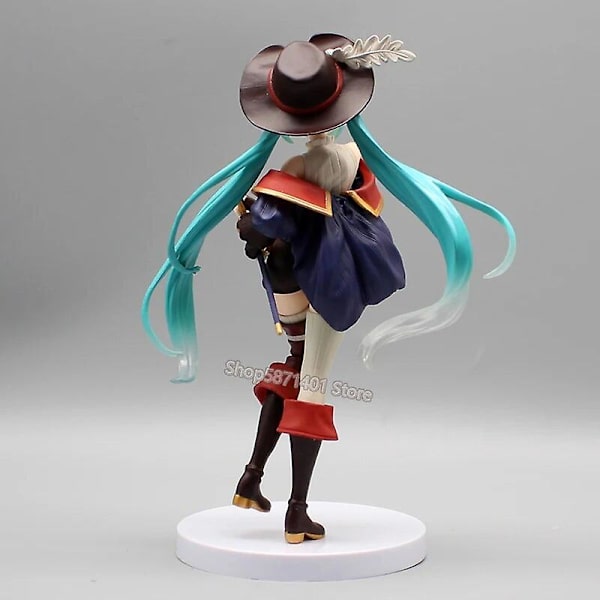 20 cm Anime Hatsune Miku Figurer Puss i stövlar i Fairytale Wonderland Actionfigurer PVC Collection Modell Leksaker Ornament Presenter 19cm without box