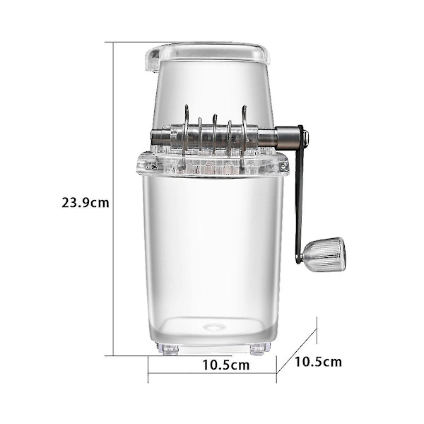 Ice Crusher 1,25l Ice grinder Dryckshackare, håller förnödenheter,