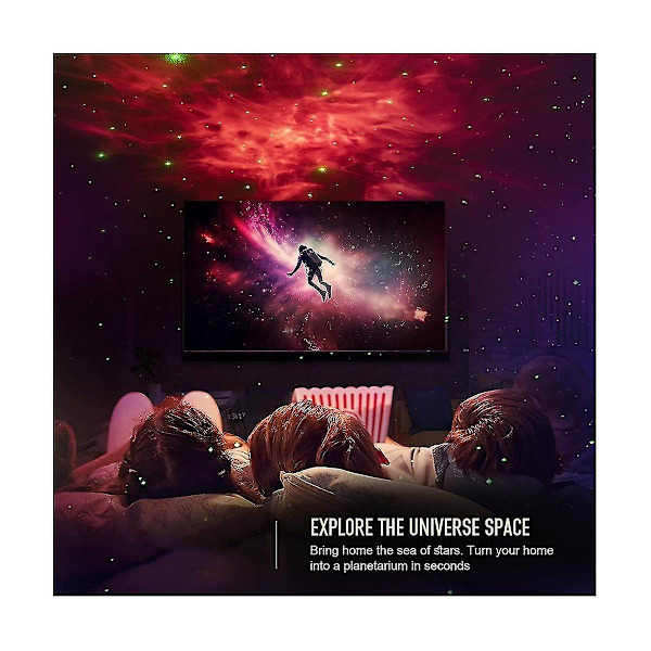 Star Projector Galaxy Night Light - Astronaut Space Projector, Starry Ceiling Lamp With Timer Remot qd best Black