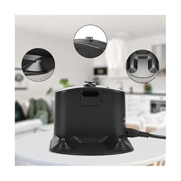 Laddningsstation för IRobot Roomba E5 E6 I1 I3 I4 I6 I7 I8 500 600 700 800 900 Series Laddningsbas EU-kontakt Black