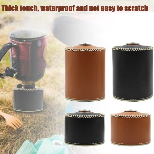 Bränsle Cylinder Matlagning Gas Tank Protector Förvaringsväska För Camping Picknick qd best Black 450g