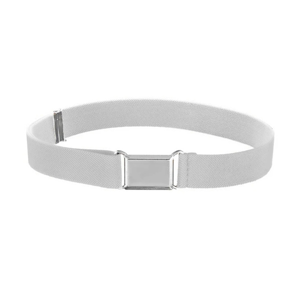 9 stilar toddler för pojkar, flickor, justerbart elastiskt bälte med spänne för barn Silver Gray qd Silver Gray 60cm