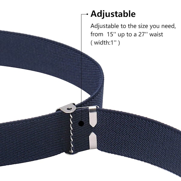 9 stilar toddler för pojkar, flickor, justerbart elastiskt bälte med spänne för barn Medium Gray qd Medium Gray 60cm
